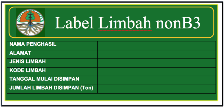 Gambar Label Limbah non B3